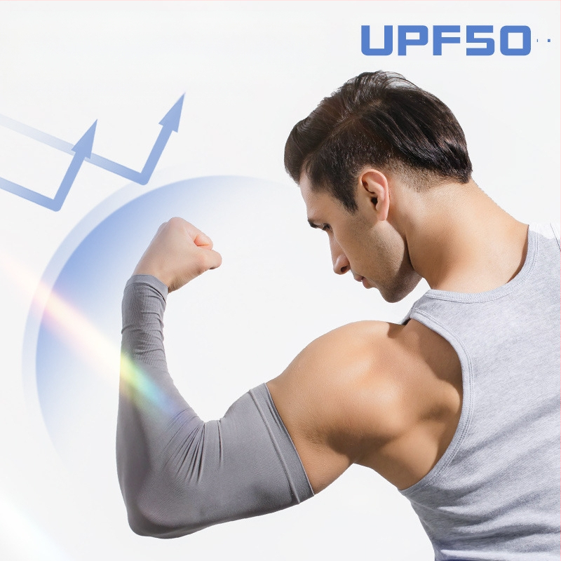 Päikesekaitse varrukad meestele, pluss-suuruses lahtised käsivarrekaitsmed, pluss paksud ja suurendatud jääsiidist varrukad, päikesekaitse, UV-kaitsega käsivars