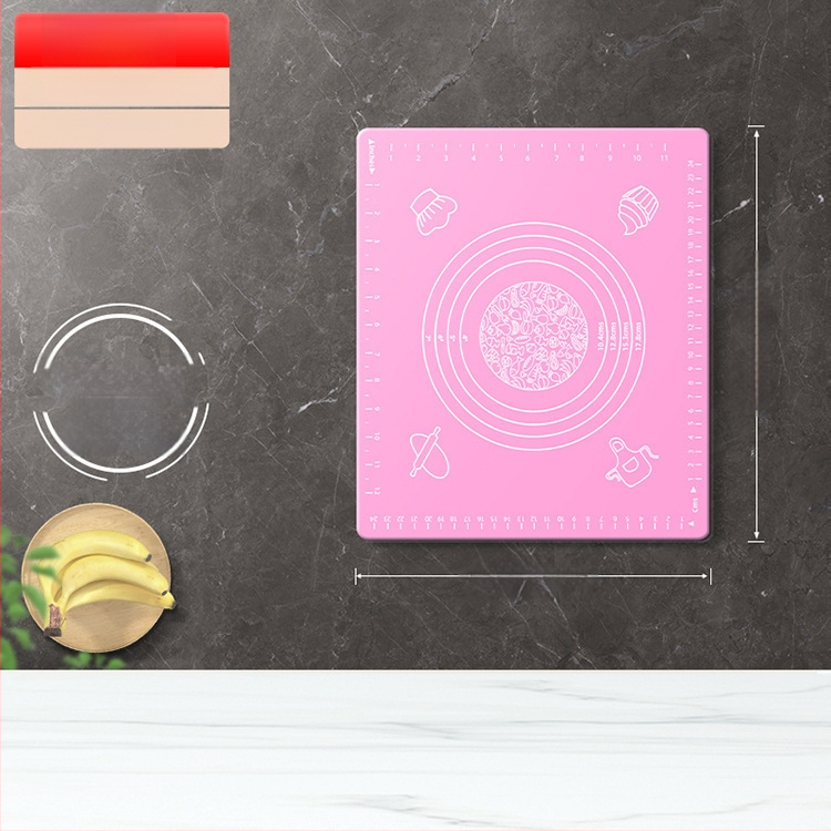 Maistinio silikono kilimėlio plokštė, sutirštintas minkymo kilimėlis, didelis tešlos kilimėlis, pjaustymo lenta, didmeninė prekyba, neslystantis kepimo kilimėlis