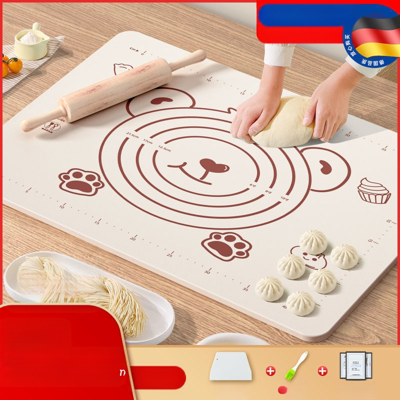 Maistinio silikono kilimėlio plokštė, sutirštintas minkymo kilimėlis, didelis tešlos kilimėlis, pjaustymo lenta, didmeninė prekyba, neslystantis kepimo kilimėlis
