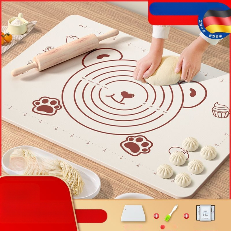 Maistinio silikono kilimėlio plokštė, sutirštintas minkymo kilimėlis, didelis tešlos kilimėlis, pjaustymo lenta, didmeninė prekyba, neslystantis kepimo kilimėlis