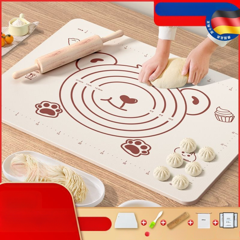 Maistinio silikono kilimėlio plokštė, sutirštintas minkymo kilimėlis, didelis tešlos kilimėlis, pjaustymo lenta, didmeninė prekyba, neslystantis kepimo kilimėlis