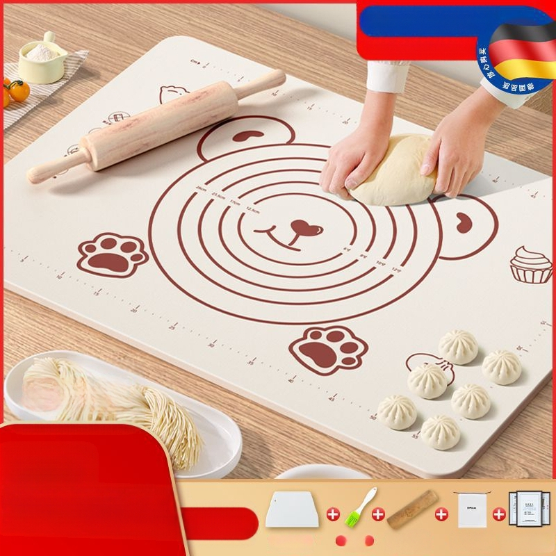 Maistinio silikono kilimėlio plokštė, sutirštintas minkymo kilimėlis, didelis tešlos kilimėlis, pjaustymo lenta, didmeninė prekyba, neslystantis kepimo kilimėlis