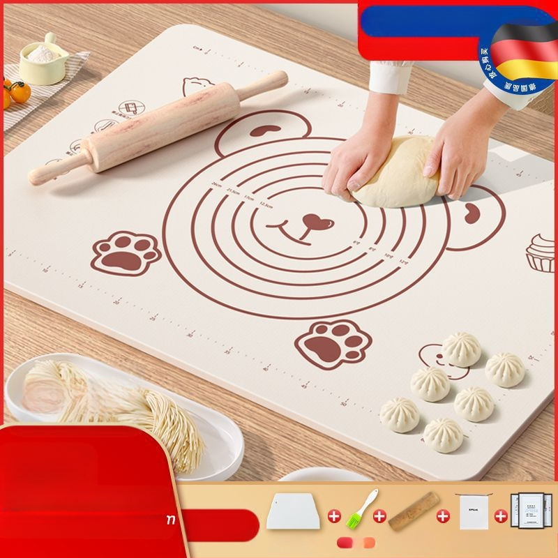 Maistinio silikono kilimėlio plokštė, sutirštintas minkymo kilimėlis, didelis tešlos kilimėlis, pjaustymo lenta, didmeninė prekyba, neslystantis kepimo kilimėlis