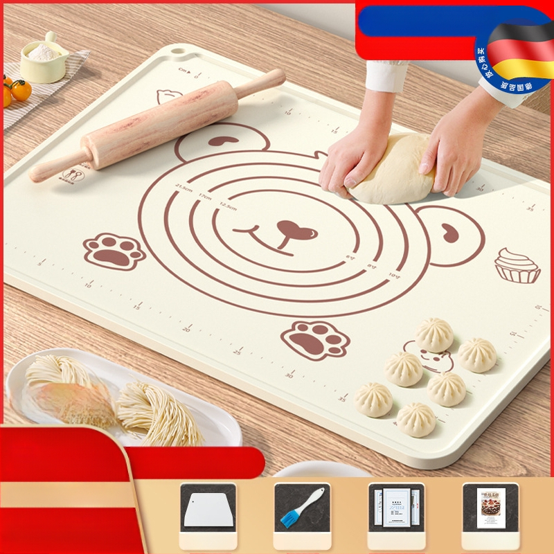 Maistinio silikono kilimėlio plokštė, sutirštintas minkymo kilimėlis, didelis tešlos kilimėlis, pjaustymo lenta, didmeninė prekyba, neslystantis kepimo kilimėlis