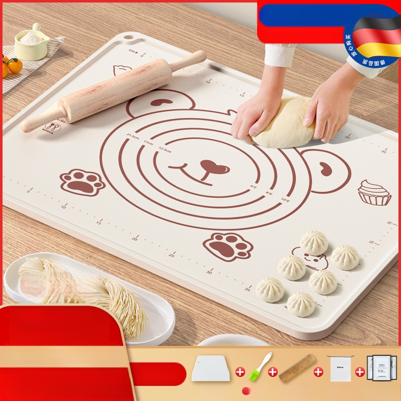 Maistinio silikono kilimėlio plokštė, sutirštintas minkymo kilimėlis, didelis tešlos kilimėlis, pjaustymo lenta, didmeninė prekyba, neslystantis kepimo kilimėlis