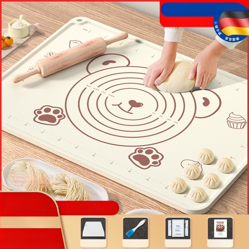 Maistinio silikono kilimėlio plokštė, sutirštintas minkymo kilimėlis, didelis tešlos kilimėlis, pjaustymo lenta, didmeninė prekyba, neslystantis kepimo kilimėlis