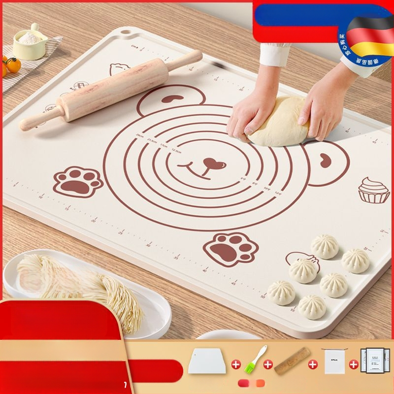 Maistinio silikono kilimėlio plokštė, sutirštintas minkymo kilimėlis, didelis tešlos kilimėlis, pjaustymo lenta, didmeninė prekyba, neslystantis kepimo kilimėlis