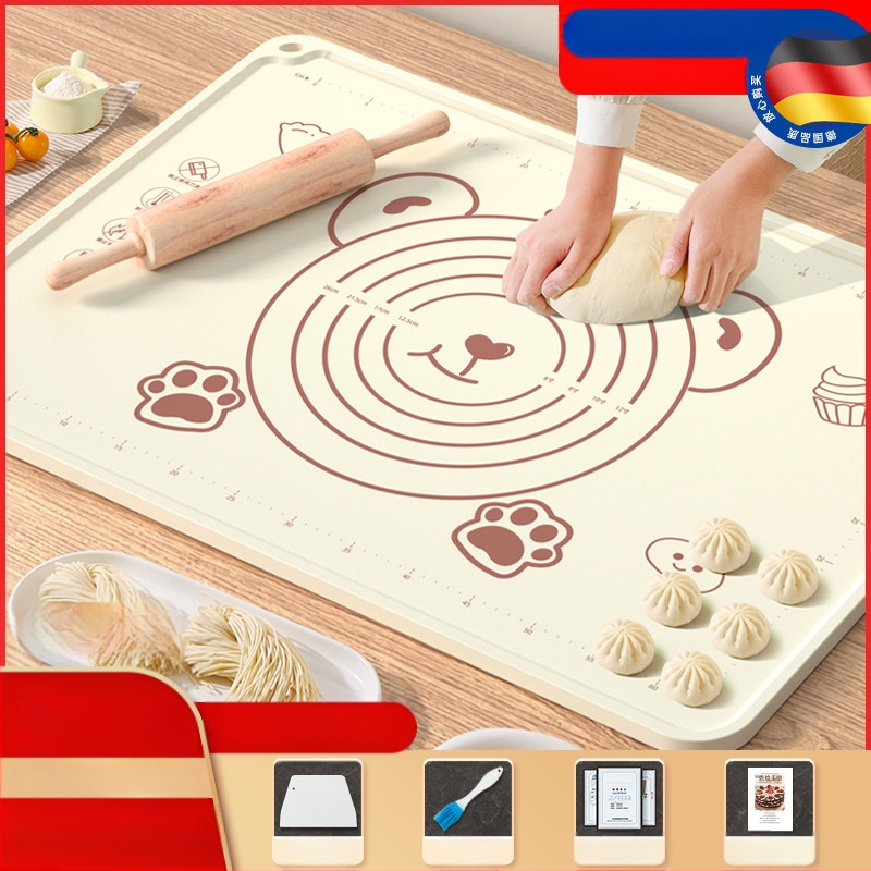 Maistinio silikono kilimėlio plokštė, sutirštintas minkymo kilimėlis, didelis tešlos kilimėlis, pjaustymo lenta, didmeninė prekyba, neslystantis kepimo kilimėlis
