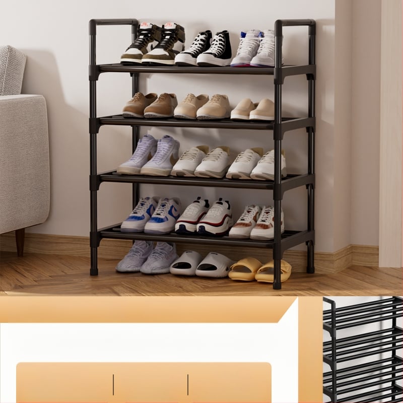 Roostevabast terasest kingariiul Lihtne ukseava Kodumajapidamises Siseruumides Säästlik Ühiselamu Kingakapp Nägus hoiuriiul Mitmekihiline Kingariiul