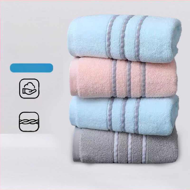 „Gaoyang“ grynos medvilnės rankšluostis namams, vienos pakuotės poroms, trijų spalvų rankšluostis, minkštas ir sugeriantis, visiškai medvilninis rankšluostis maudynėms