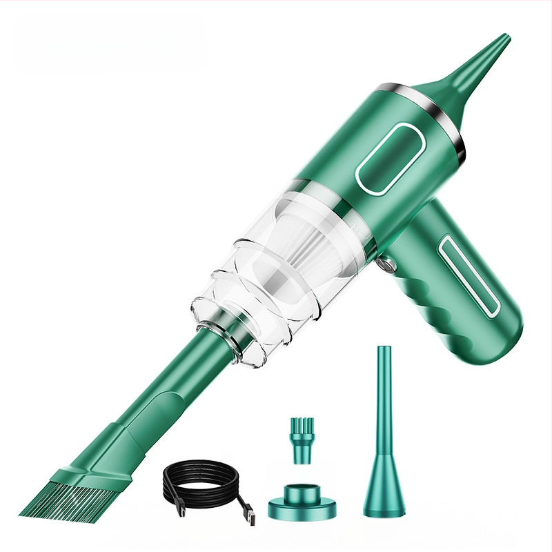 Hordozható vezeték nélküli kézi porszívó autóba, háztartási, nagy szívóerejű, újratölthető autóba, kis mini porszívó, határokon átnyúló