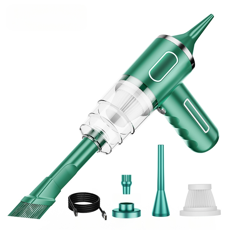 Hordozható vezeték nélküli kézi porszívó autóba, háztartási, nagy szívóerejű, újratölthető autóba, kis mini porszívó, határokon átnyúló