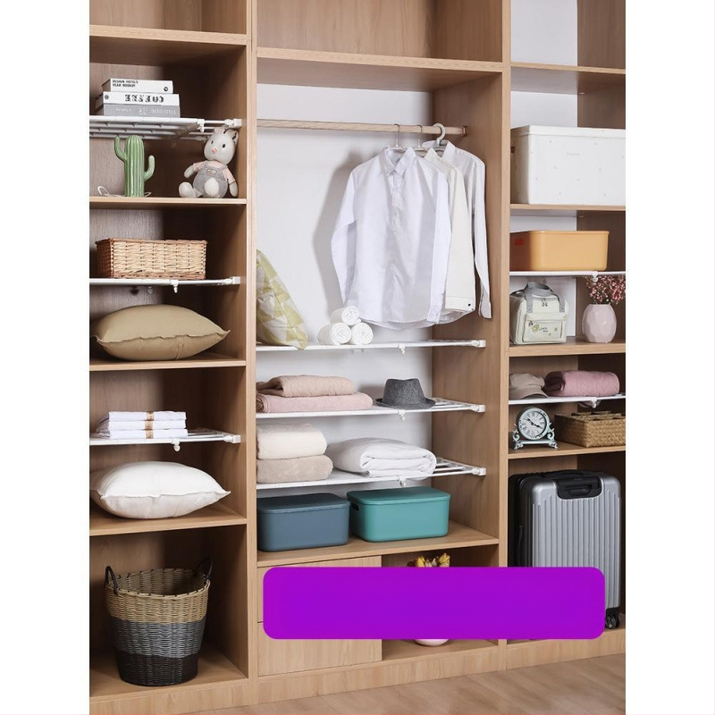 Gardróbszekrény tároló réteges polc válaszfal szekrény cipőszekrény elválasztó szögmentes teleszkópos kollégiumi tároló állvány válaszfal