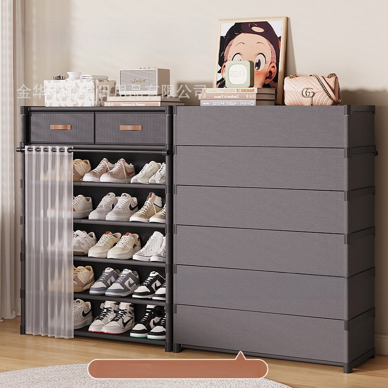 Jalanõude riiul kodu sissepääsu jaoks mitmekihiline sahtlitega kingakapp lihtne kingakapp üürikorteritele ei võta ruumi