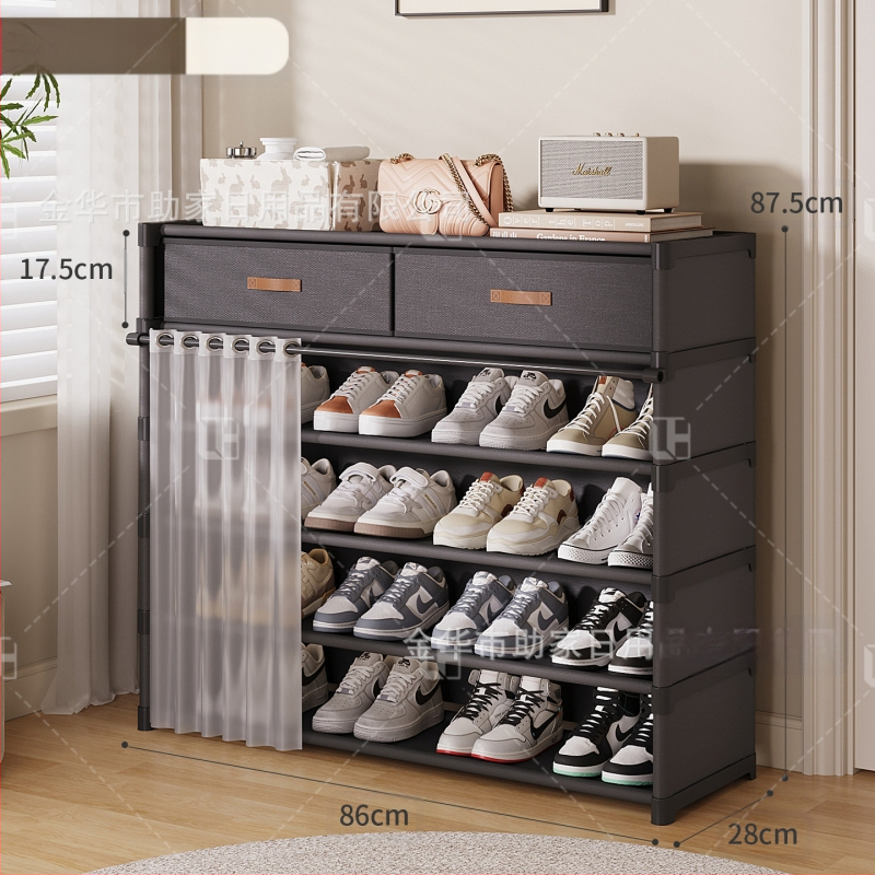 Jalanõude riiul kodu sissepääsu jaoks mitmekihiline sahtlitega kingakapp lihtne kingakapp üürikorteritele ei võta ruumi