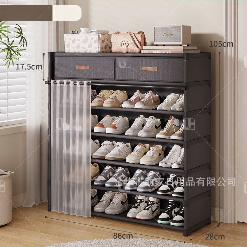 Jalanõude riiul kodu sissepääsu jaoks mitmekihiline sahtlitega kingakapp lihtne kingakapp üürikorteritele ei võta ruumi