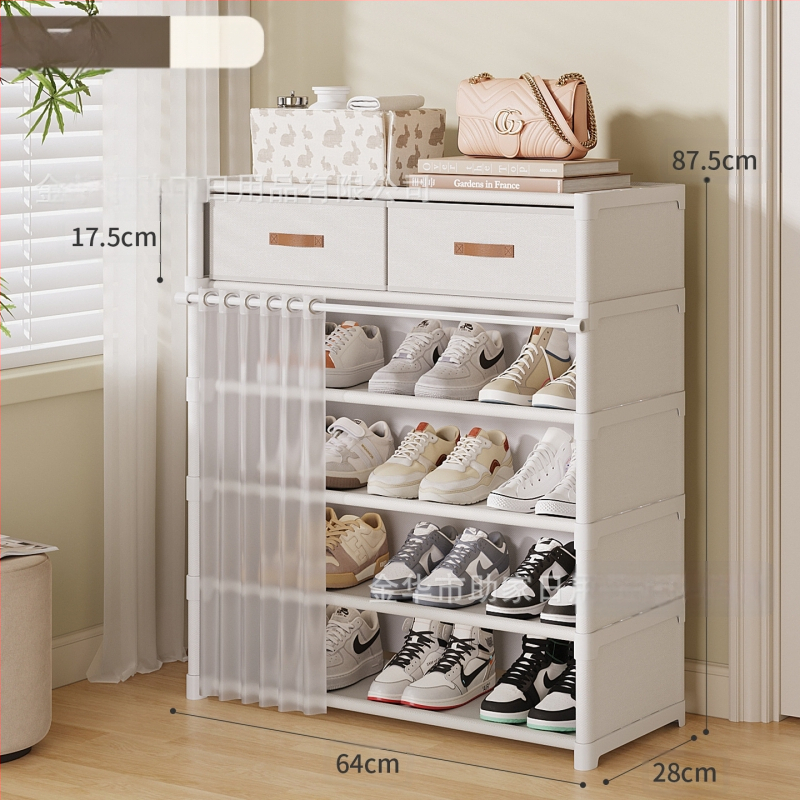 Jalanõude riiul kodu sissepääsu jaoks mitmekihiline sahtlitega kingakapp lihtne kingakapp üürikorteritele ei võta ruumi