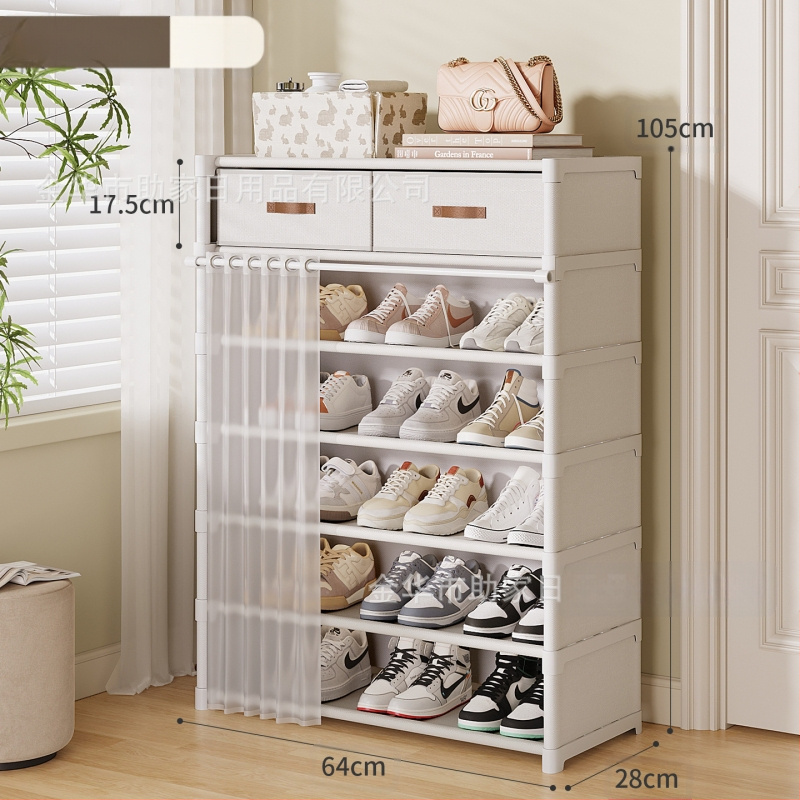 Jalanõude riiul kodu sissepääsu jaoks mitmekihiline sahtlitega kingakapp lihtne kingakapp üürikorteritele ei võta ruumi