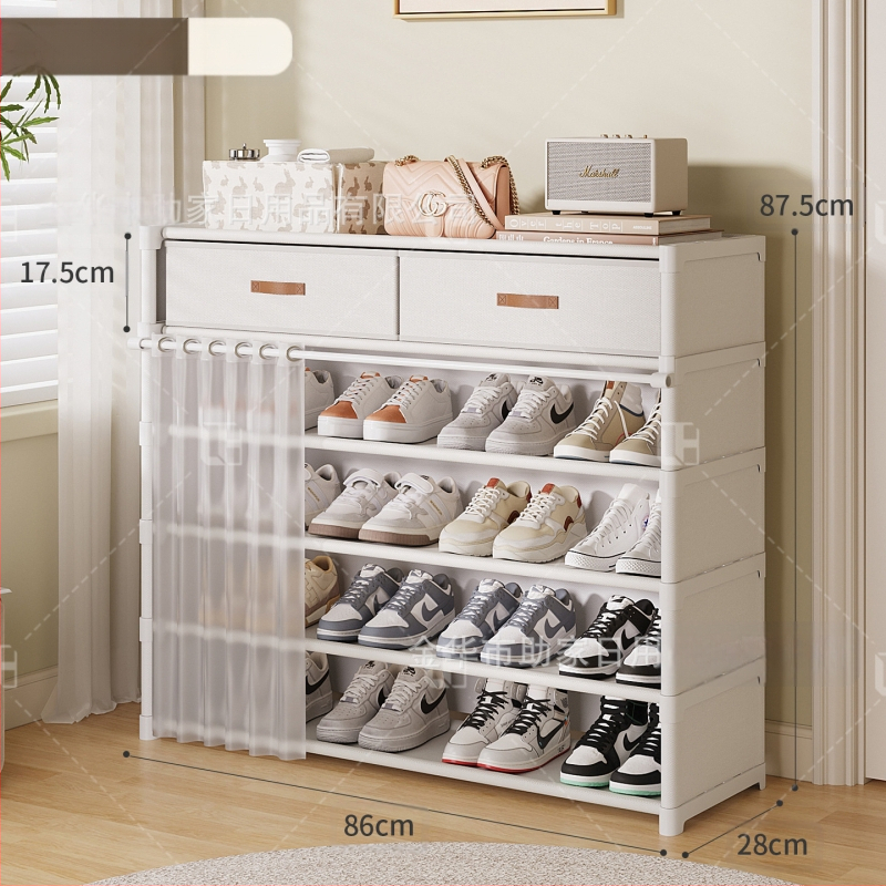 Jalanõude riiul kodu sissepääsu jaoks mitmekihiline sahtlitega kingakapp lihtne kingakapp üürikorteritele ei võta ruumi