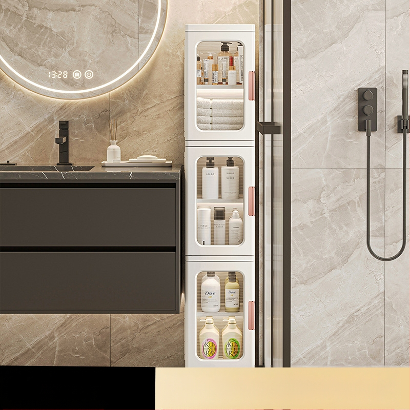 Elutoa hoiukapp Majapidamise paigaldusvaba laste mänguasjade vahedega kokkupandav kapp Suupistete hoiukapp Plastist hoiukapp