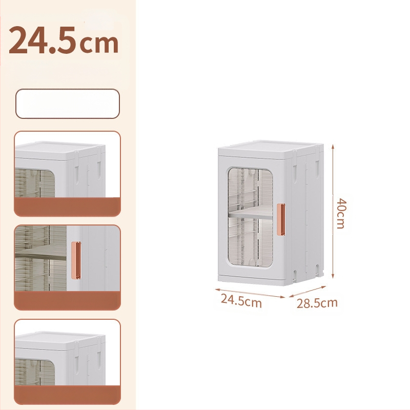 Elutoa hoiukapp Majapidamise paigaldusvaba laste mänguasjade vahedega kokkupandav kapp Suupistete hoiukapp Plastist hoiukapp