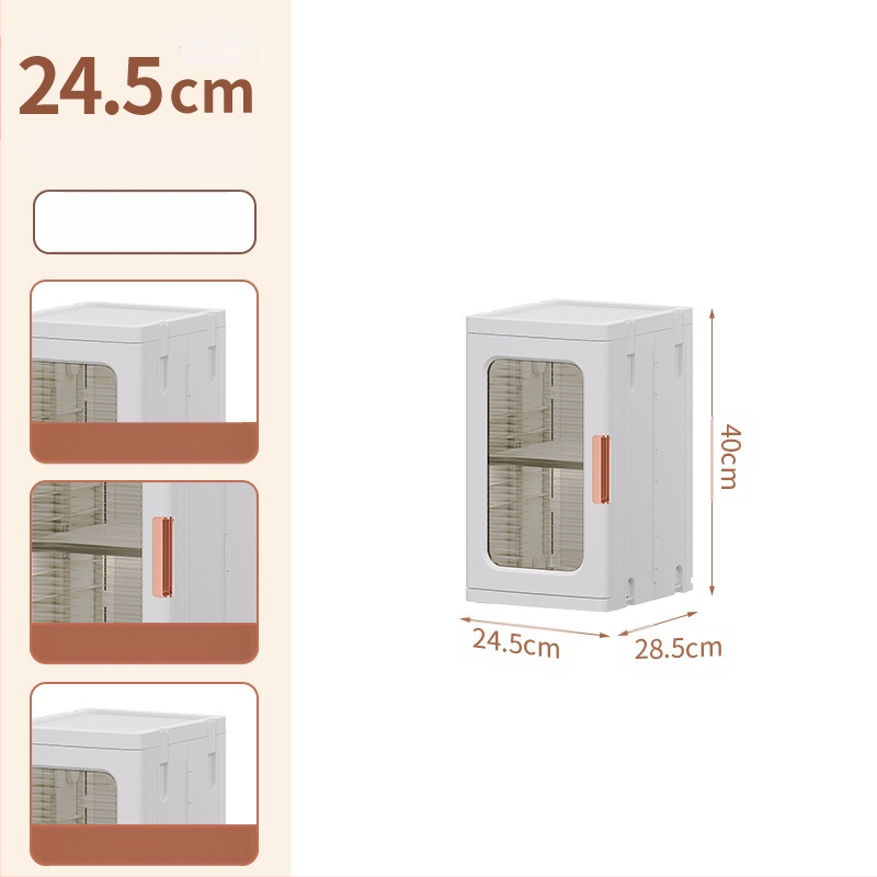 Elutoa hoiukapp Majapidamise paigaldusvaba laste mänguasjade vahedega kokkupandav kapp Suupistete hoiukapp Plastist hoiukapp