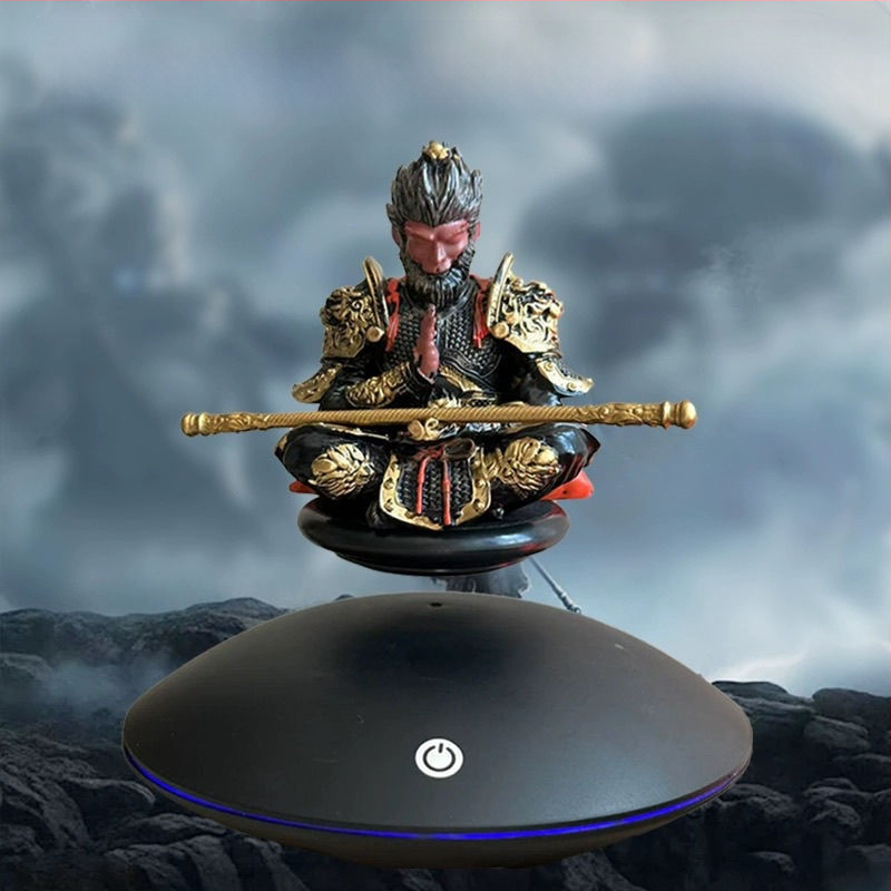 Черен мит Укунг Магнитни Левитационни Орнаменти Новогодишен Гадже Сун Укунг Ръчно Изработени Играчки Креативен Подарък за Момчета