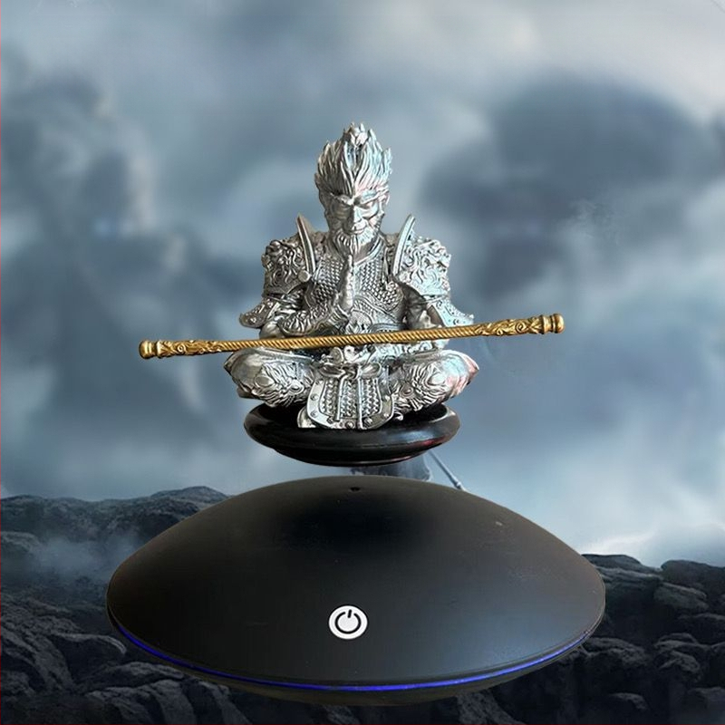 Черен мит Укунг Магнитни Левитационни Орнаменти Новогодишен Гадже Сун Укунг Ръчно Изработени Играчки Креативен Подарък за Момчета