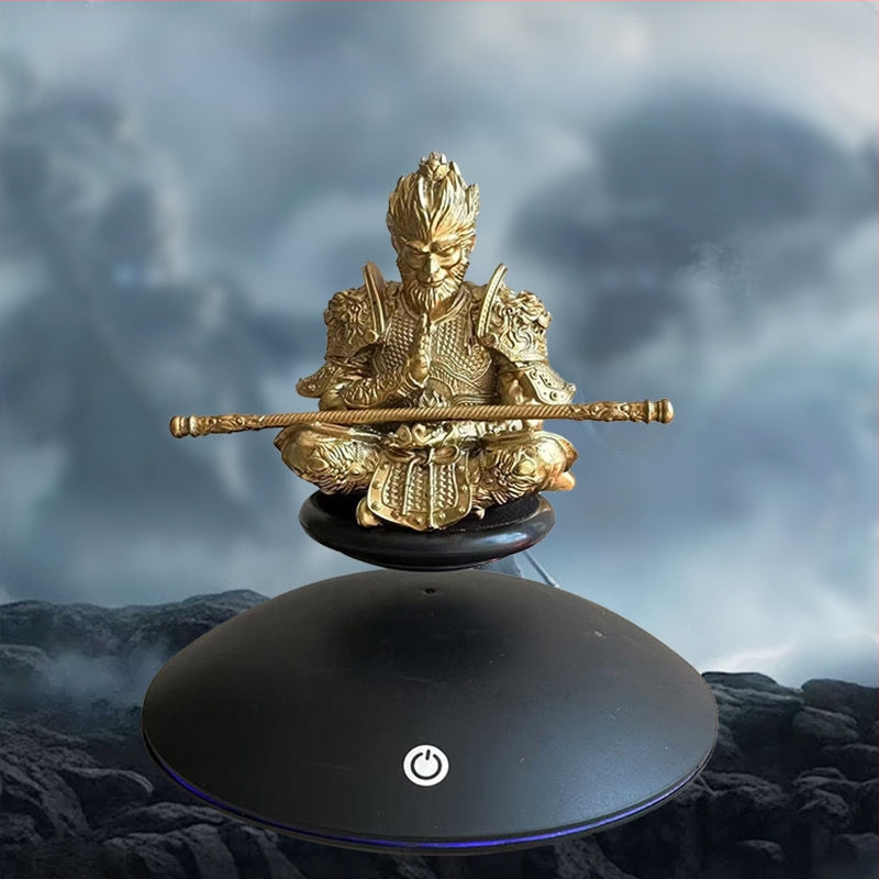 Черен мит Укунг Магнитни Левитационни Орнаменти Новогодишен Гадже Сун Укунг Ръчно Изработени Играчки Креативен Подарък за Момчета