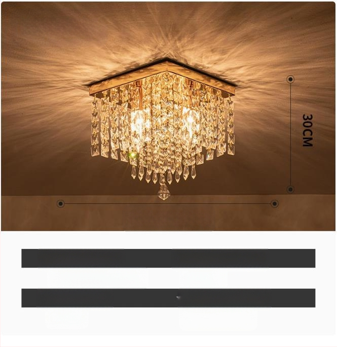 Ekspordi pakkumise Zhongshan lambid kristall klassikaline restoran soe magamistuba veranda vahekäik hulgimüük LED laelamp