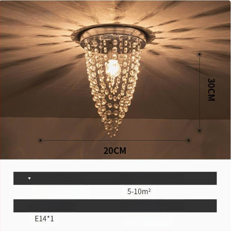 Ekspordi pakkumise Zhongshan lambid kristall klassikaline restoran soe magamistuba veranda vahekäik hulgimüük LED laelamp