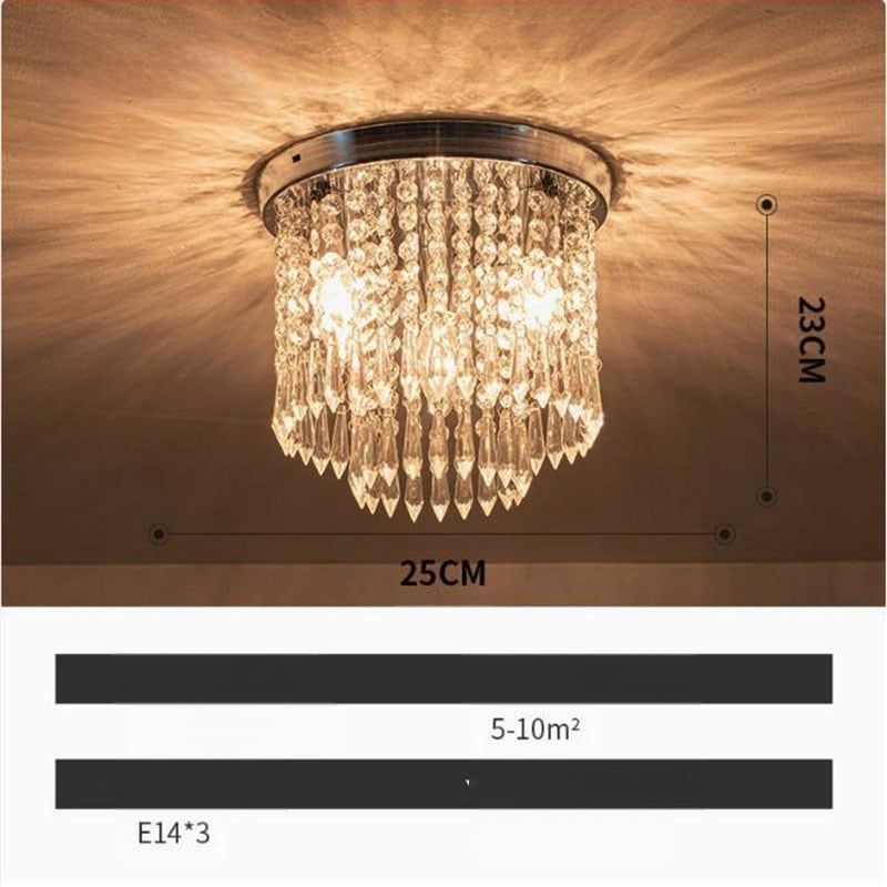 Ekspordi pakkumise Zhongshan lambid kristall klassikaline restoran soe magamistuba veranda vahekäik hulgimüük LED laelamp