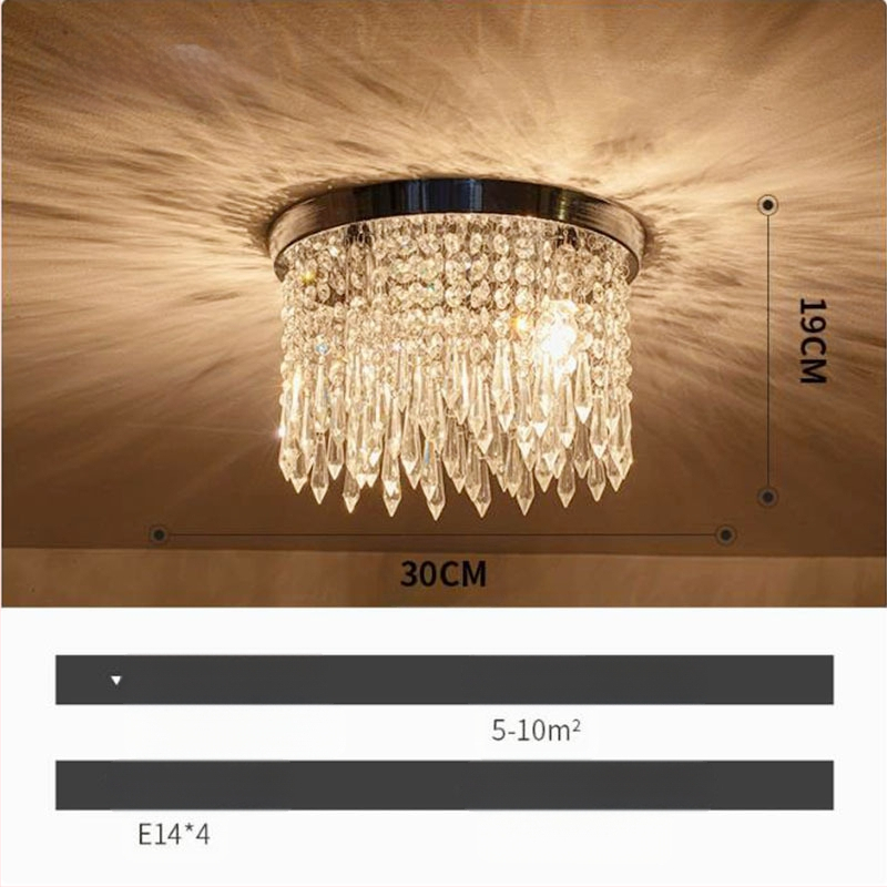 Ekspordi pakkumise Zhongshan lambid kristall klassikaline restoran soe magamistuba veranda vahekäik hulgimüük LED laelamp