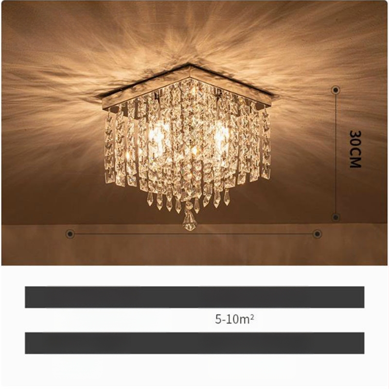 Ekspordi pakkumise Zhongshan lambid kristall klassikaline restoran soe magamistuba veranda vahekäik hulgimüük LED laelamp