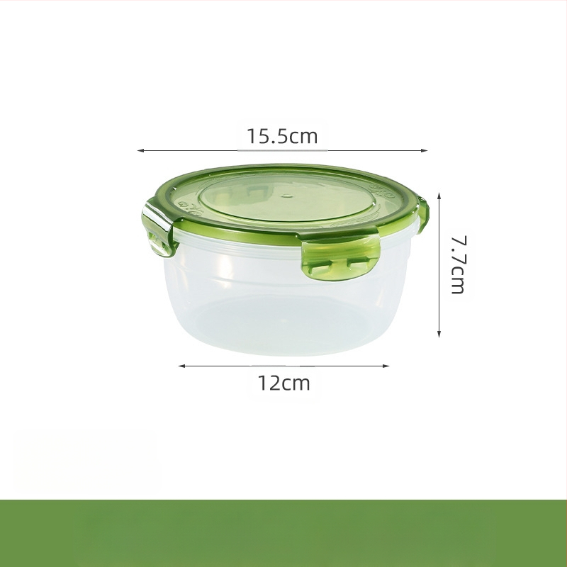 Prekogranični zadebljani plastični set za povrće, prehrambena kvaliteta, velikog kapaciteta, zatvorena kutija, kuhinjska okrugla posuda za povrće, za mikrovalnu pećnicu