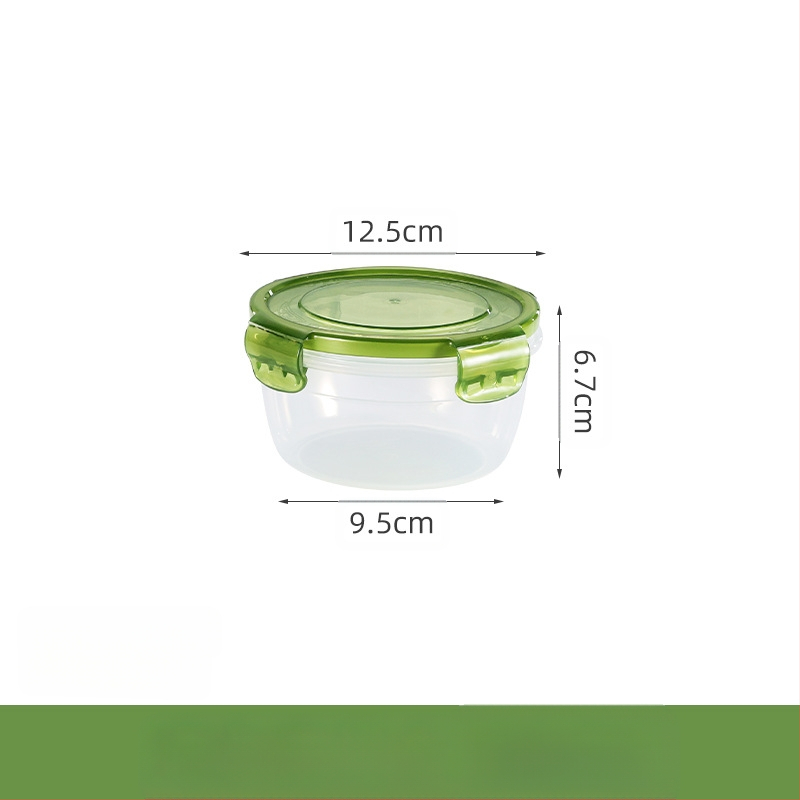 Prekogranični zadebljani plastični set za povrće, prehrambena kvaliteta, velikog kapaciteta, zatvorena kutija, kuhinjska okrugla posuda za povrće, za mikrovalnu pećnicu