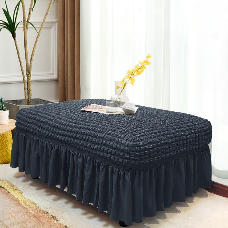 Плътен цвят, универсален калъф за педали Seersucker, домашен калъф за педали без ръкави, модерен прост еластичен калъф за диван