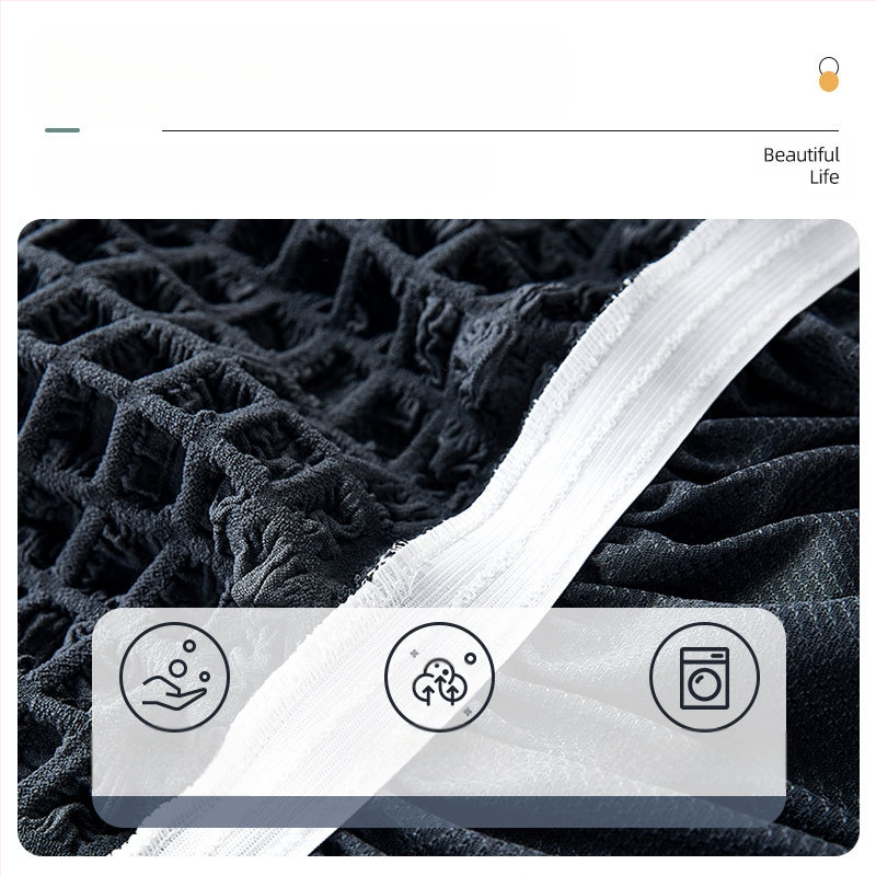 Плътен цвят, универсален калъф за педали Seersucker, домашен калъф за педали без ръкави, модерен прост еластичен калъф за диван