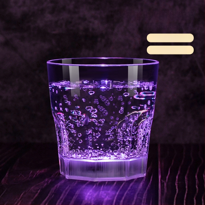 Kreatív LED világító pohár ktv bár pezsgőspohár műanyag bor koktél élelmiszeripari minőségű borospohár karácsonyi ajándék
