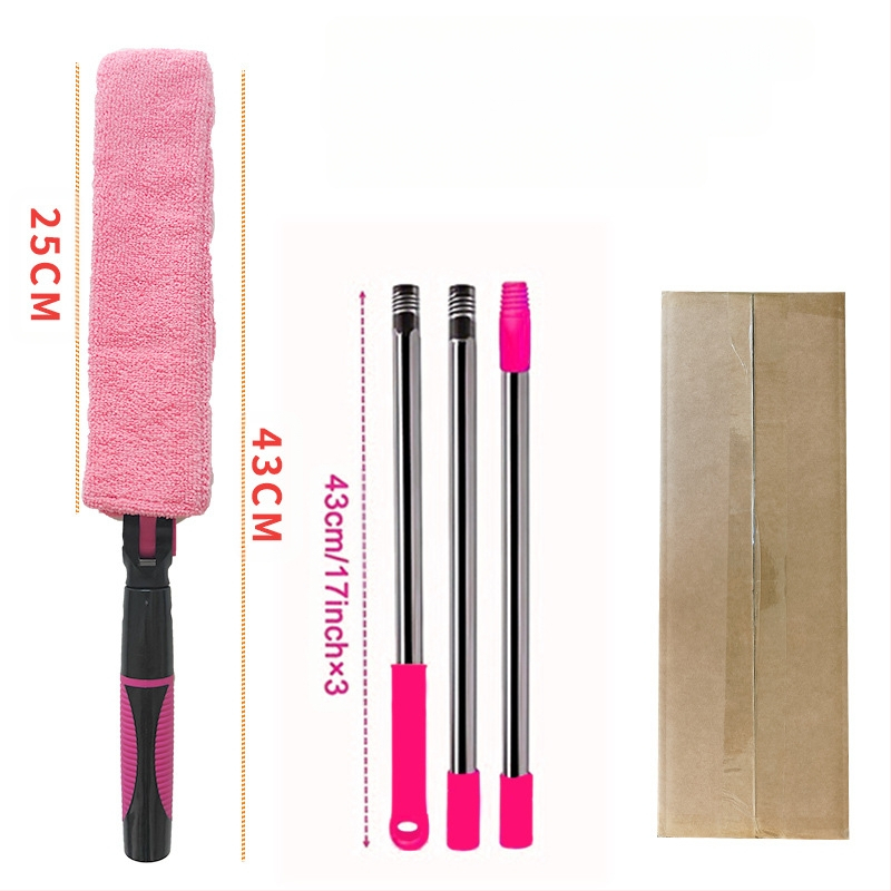 Tarpų valymo šepetys buitiniam žaliuzių šepečiui, oro kondicionieriaus oro išleidimo angos šepečiui, kuris gali prailginti lubų valymo šluostę