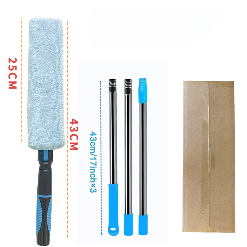 Tarpų valymo šepetys buitiniam žaliuzių šepečiui, oro kondicionieriaus oro išleidimo angos šepečiui, kuris gali prailginti lubų valymo šluostę