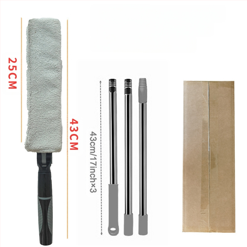 Tarpų valymo šepetys buitiniam žaliuzių šepečiui, oro kondicionieriaus oro išleidimo angos šepečiui, kuris gali prailginti lubų valymo šluostę