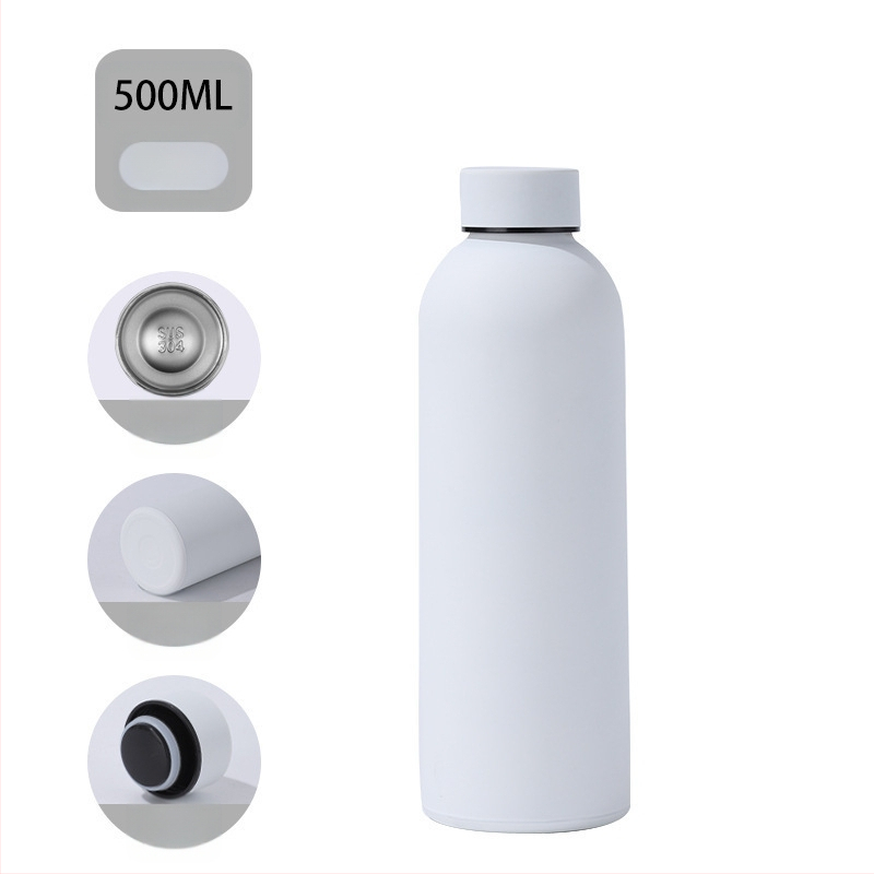 Kummivärv Sport väikese suuga pudel vaakumtops kahekihiline vaakum 304 roostevabast terasest Coca-Cola pudel kuum Ameerika väikese suuga tass