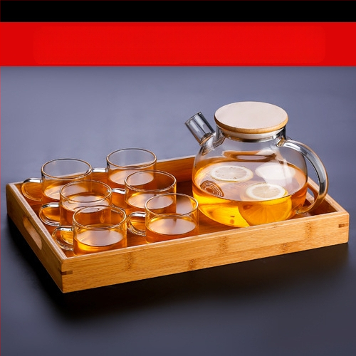 Arbatinukas stiklinis šalto vandens virdulys, aukštai temperatūrai atsparus gėlių formos arbatinukas su filtru, buitinė žvakė arbatai ruošti, didelis karšto vandens virdulys