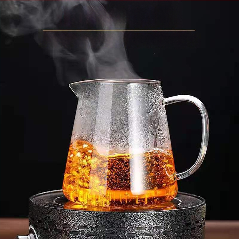 Buitinis arbatos filtras, aukštai temperatūrai atsparus arbatinukas, elegantiškas puodelis, arbatinukas, arbatos ir vandens atskyrimo arbatos virimo aparatas, stiklinis arbatos puodelis