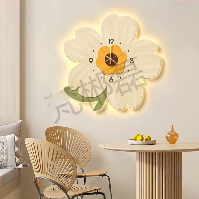 Alkalmi falióra, falra akasztható óra, vendég étterem, kreatív virágos hálószoba, pásztori stílusú szobadekoráció, csendes óra