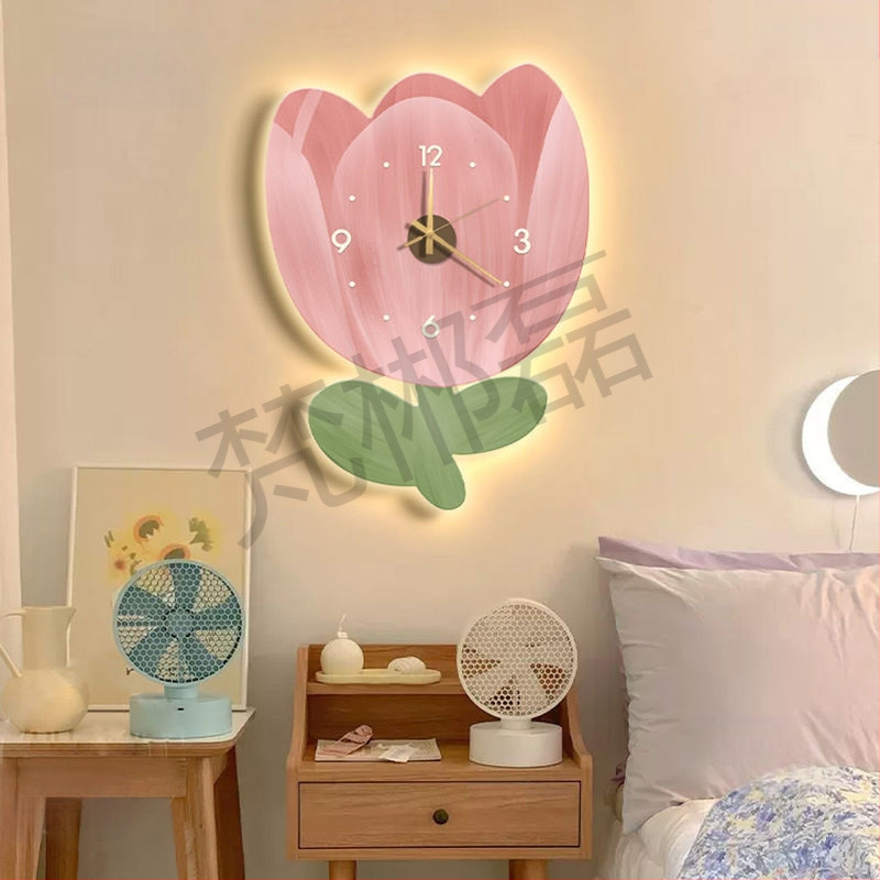 Alkalmi falióra, falra akasztható óra, vendég étterem, kreatív virágos hálószoba, pásztori stílusú szobadekoráció, csendes óra