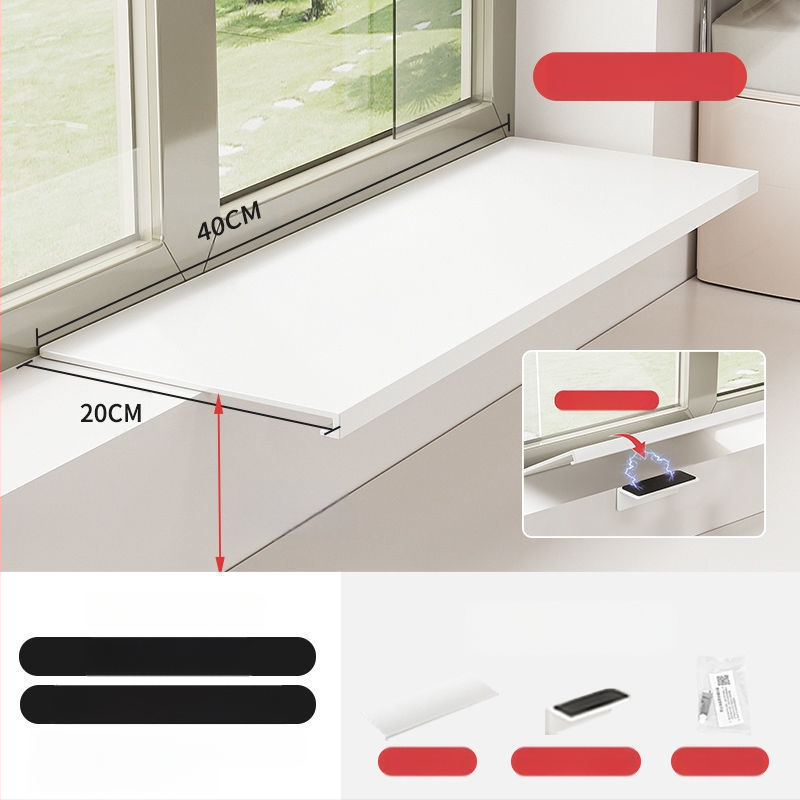 Löögivaba köögi aknalaua pikendusplaadi hoiuriiul, tööpinna laiendatud akna magnetiline vaheseina pikendus, kahekihiline hoiuriiul