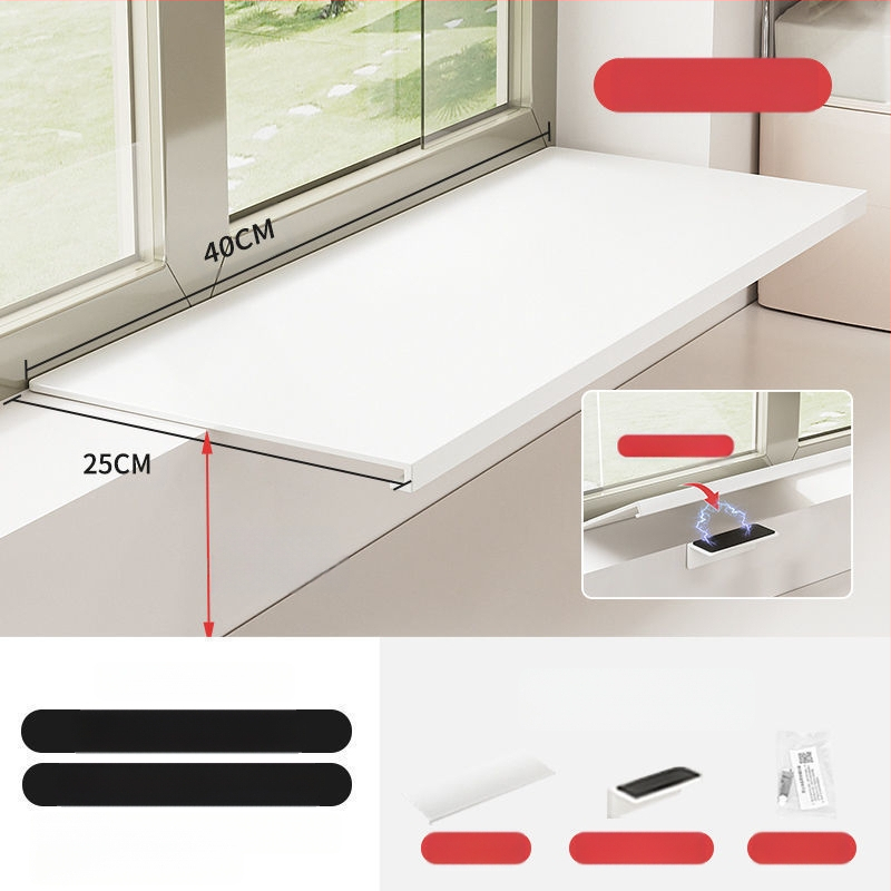 Löögivaba köögi aknalaua pikendusplaadi hoiuriiul, tööpinna laiendatud akna magnetiline vaheseina pikendus, kahekihiline hoiuriiul