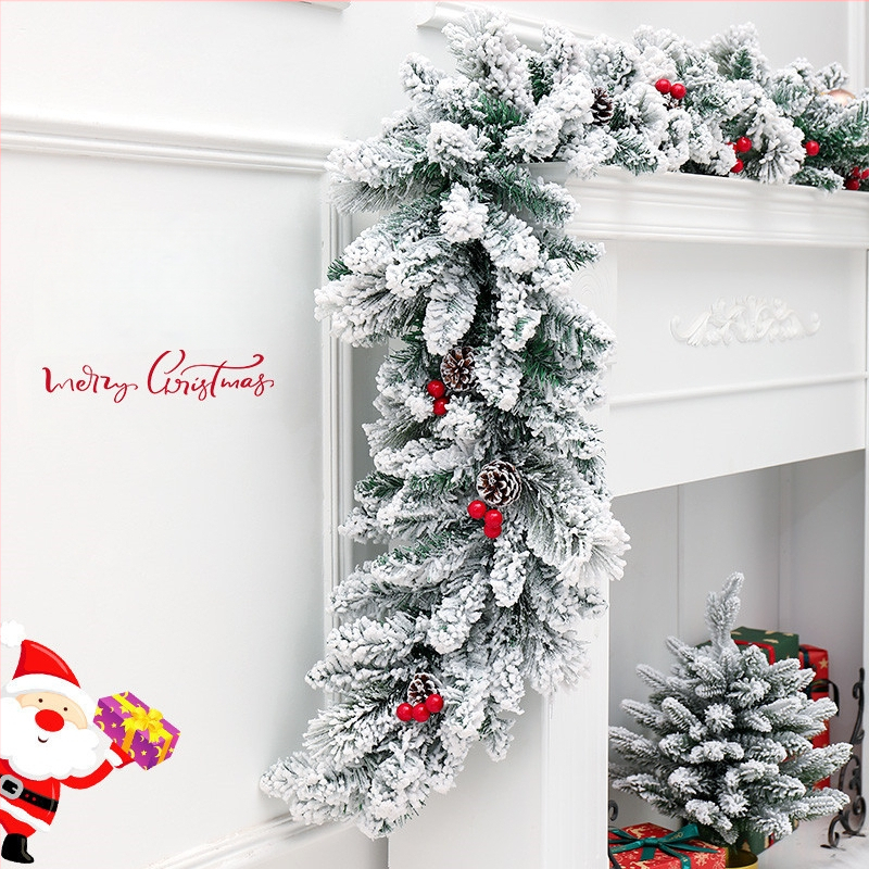 2025 noi decorațiuni de Crăciun, ornamente din ratan, agățat pe ușă, fundal, recuzită de perete, coroană, pandantiv, aspect scenă de activitate